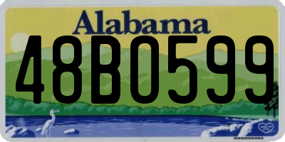 AL license plate 48BO599