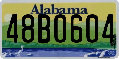 AL license plate 48BO604