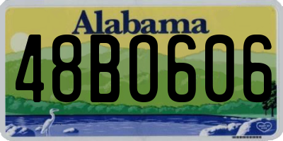 AL license plate 48BO606