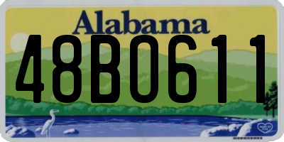 AL license plate 48BO611