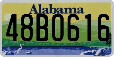 AL license plate 48BO616