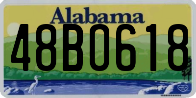 AL license plate 48BO618