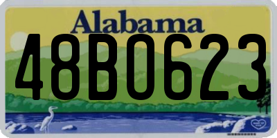 AL license plate 48BO623