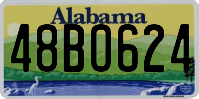 AL license plate 48BO624