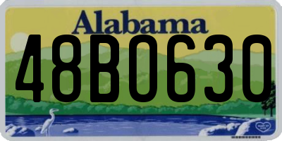 AL license plate 48BO630