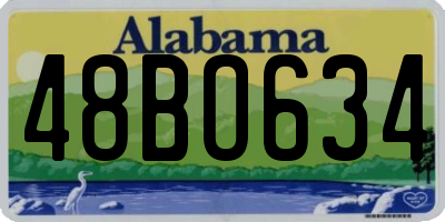 AL license plate 48BO634