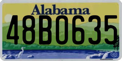 AL license plate 48BO635