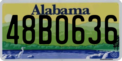 AL license plate 48BO636