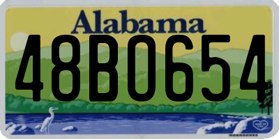 AL license plate 48BO654