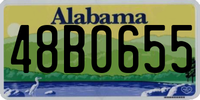AL license plate 48BO655