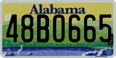 AL license plate 48BO665