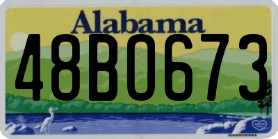 AL license plate 48BO673