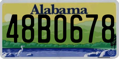 AL license plate 48BO678