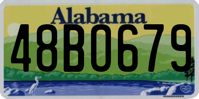 AL license plate 48BO679