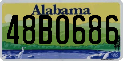 AL license plate 48BO686