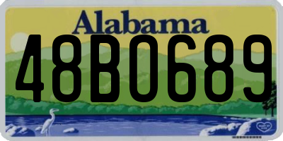 AL license plate 48BO689