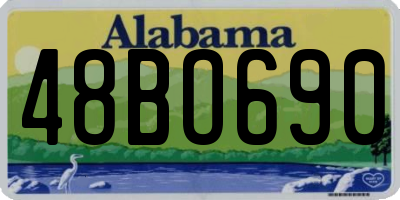 AL license plate 48BO690