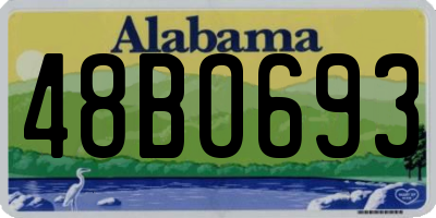 AL license plate 48BO693