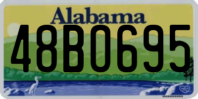 AL license plate 48BO695