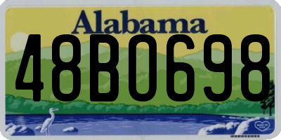 AL license plate 48BO698