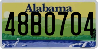 AL license plate 48BO704