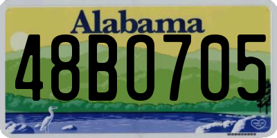 AL license plate 48BO705