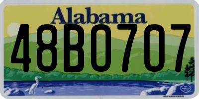 AL license plate 48BO707