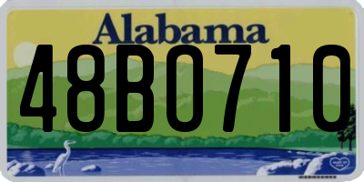 AL license plate 48BO710