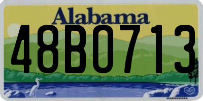 AL license plate 48BO713
