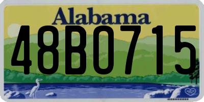 AL license plate 48BO715