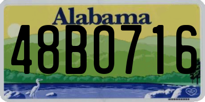 AL license plate 48BO716