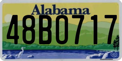 AL license plate 48BO717