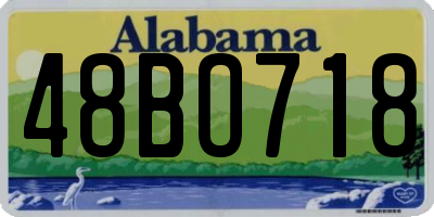 AL license plate 48BO718
