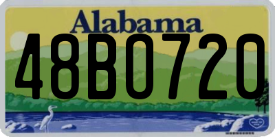 AL license plate 48BO720