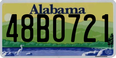 AL license plate 48BO721