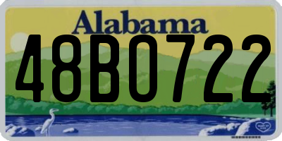 AL license plate 48BO722