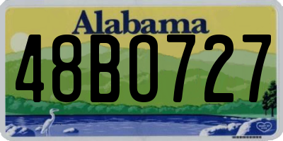 AL license plate 48BO727