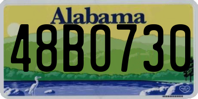 AL license plate 48BO730