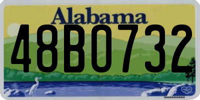 AL license plate 48BO732
