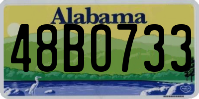 AL license plate 48BO733