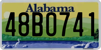 AL license plate 48BO741