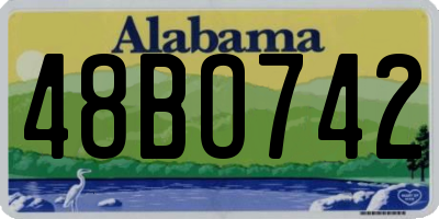 AL license plate 48BO742