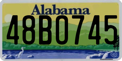 AL license plate 48BO745