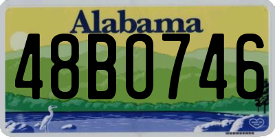 AL license plate 48BO746