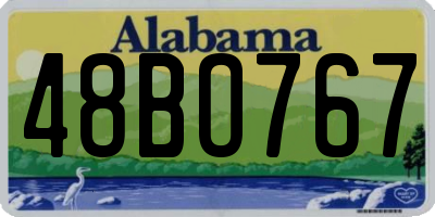 AL license plate 48BO767