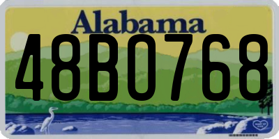 AL license plate 48BO768