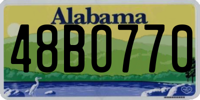 AL license plate 48BO770