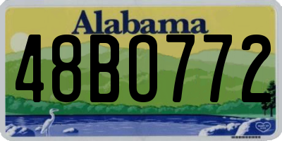 AL license plate 48BO772
