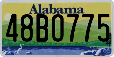 AL license plate 48BO775