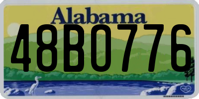 AL license plate 48BO776